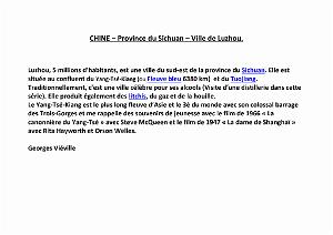 2017 05 QUENTIN EN CHINE-PROVINCE DU SICHUAN-VILLE DE LUZHOU
